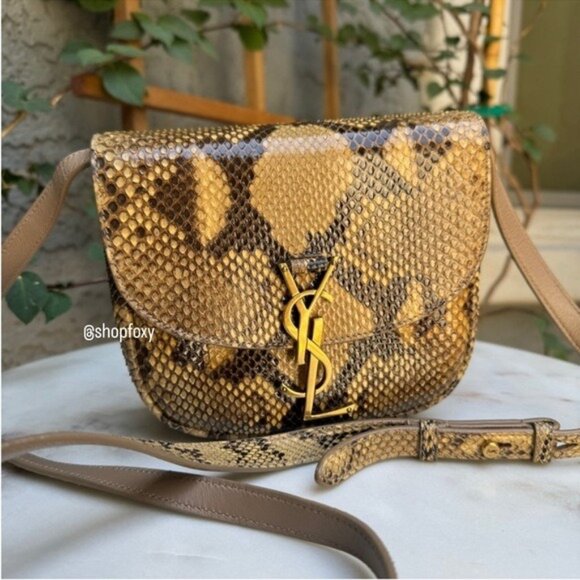 Saint Laurent Kaia Python Crossbody - Picture 1 of 16